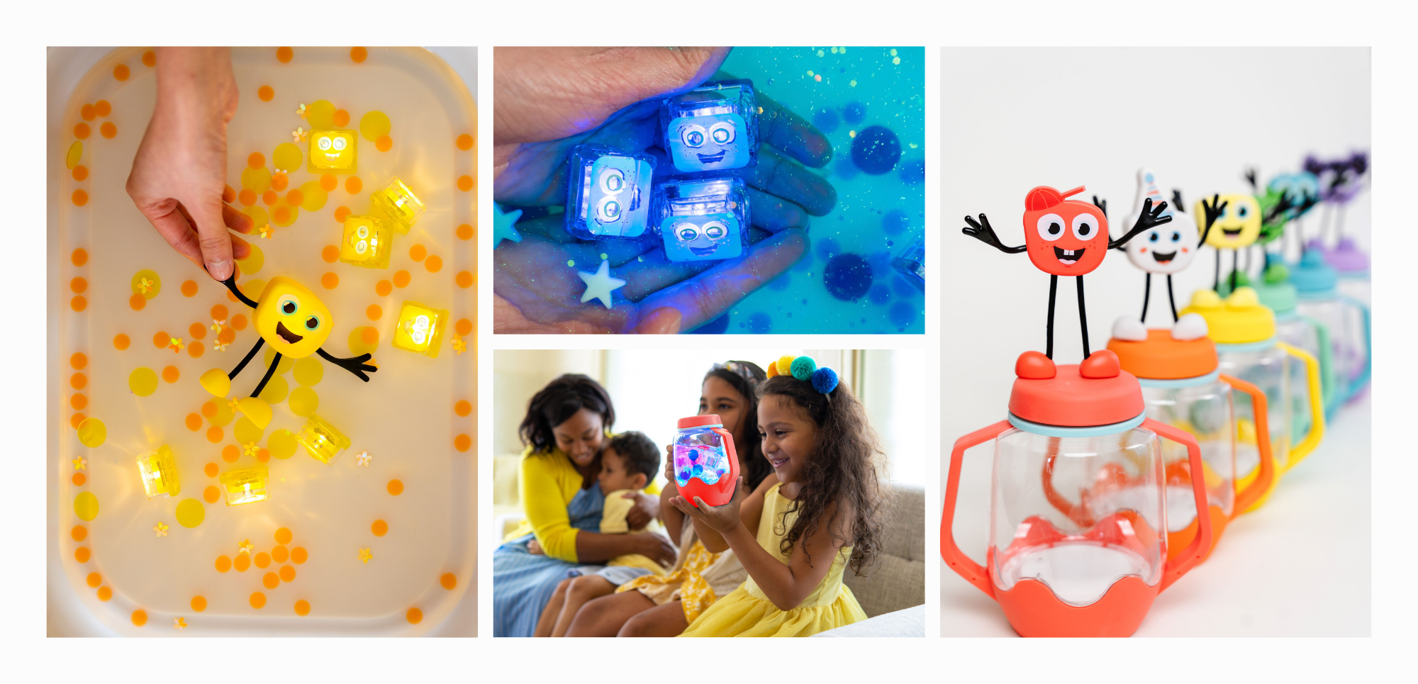 White Beige Minimalist Photo Collage Wraparound Mug-4